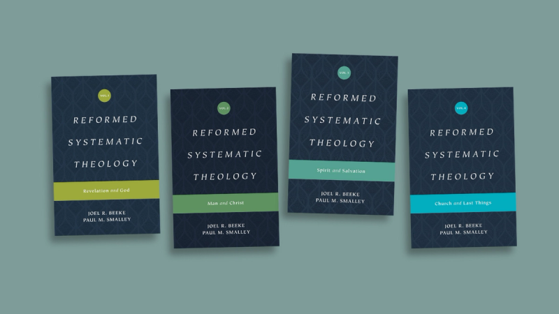 A four volume set of systematic theology books.